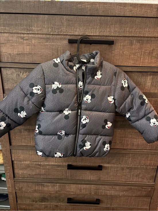 H&M Other - H&M Gray Mickey Mouse Puffer Jacket